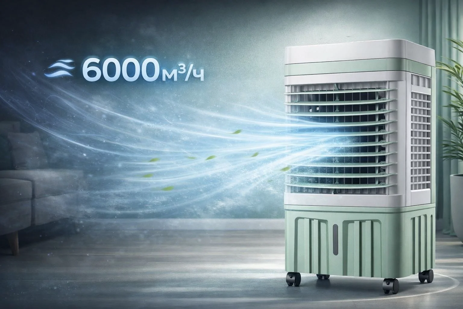 Воздухоохладитель Nitech gds-820 серый, зеленый