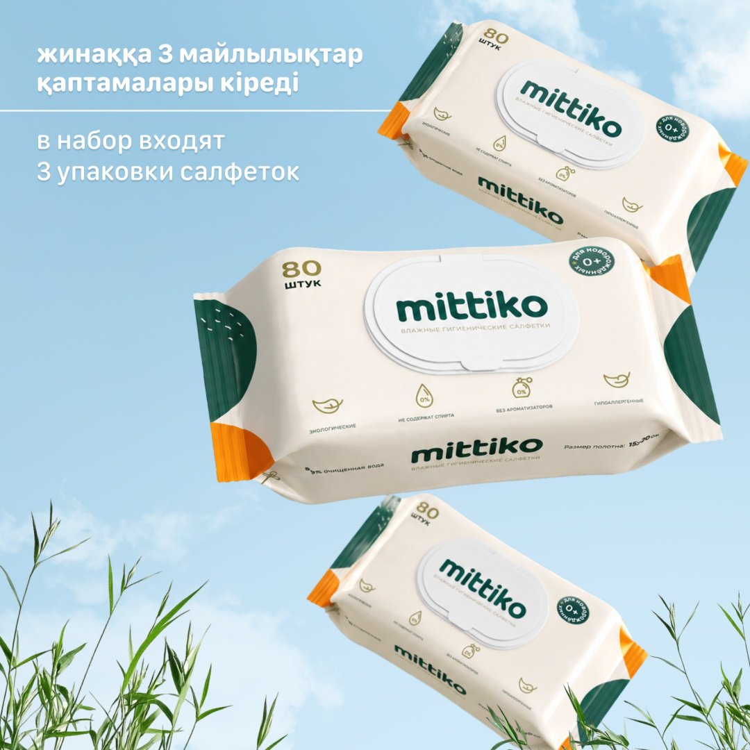 Подгузники-трусики Mittiko PantsMittikoWetWipes13 L, 4, 50 шт купить,NaN
