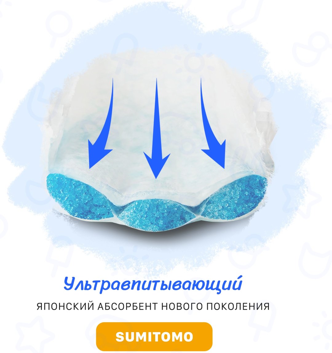 Подгузники-трусики Mittiko MittikoP XXL, 6, 126 шт