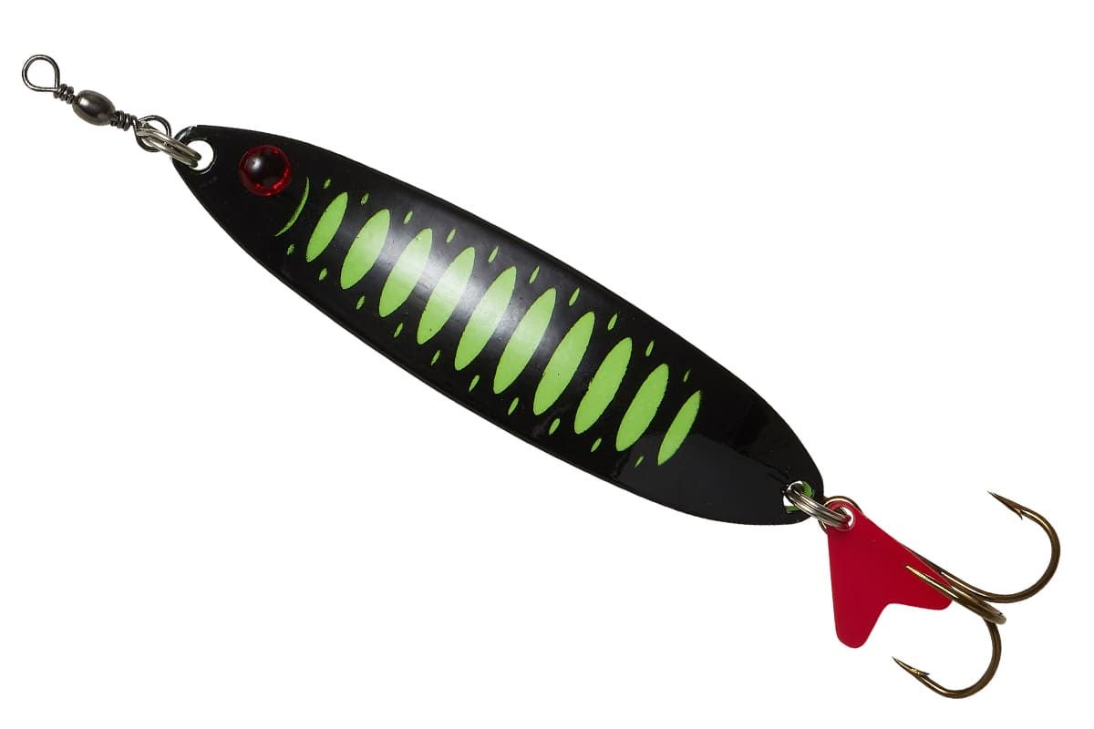 Блесна колеблещиеся DAM Effzett Slim standard 95мм 32гр Fluo Green/Black UV купить,NaN