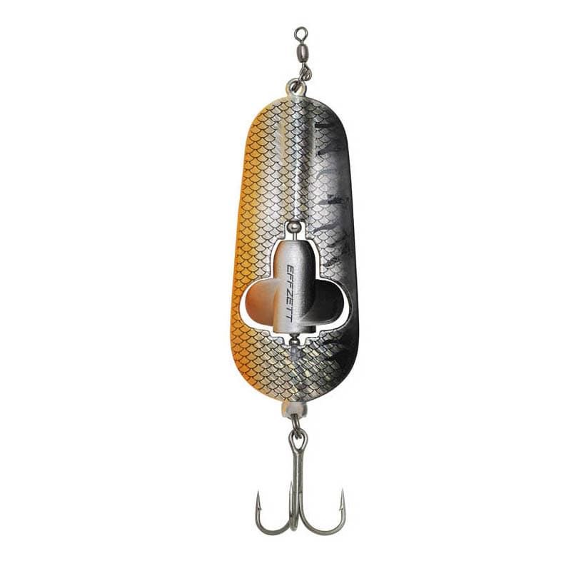 Блесна колеблещиеся DAM Effzett Rattlin Spoon 80мм 40гр Black/Orange UV купить,NaN