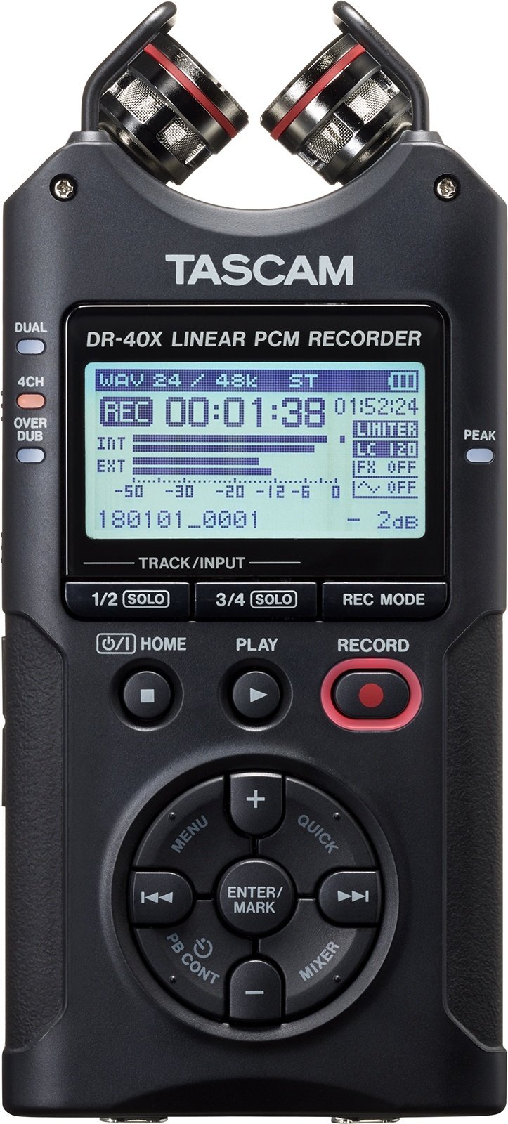 Портативный аудиорекордер Tascam DR-40X черный купить,NaN