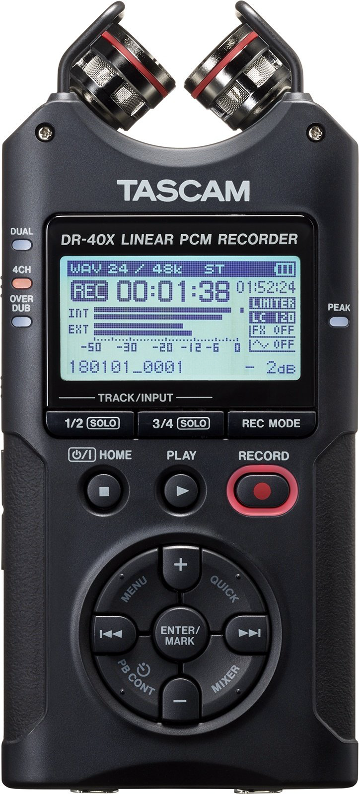 Портативный аудиорекордер Tascam DR-40X черный купить,NaN