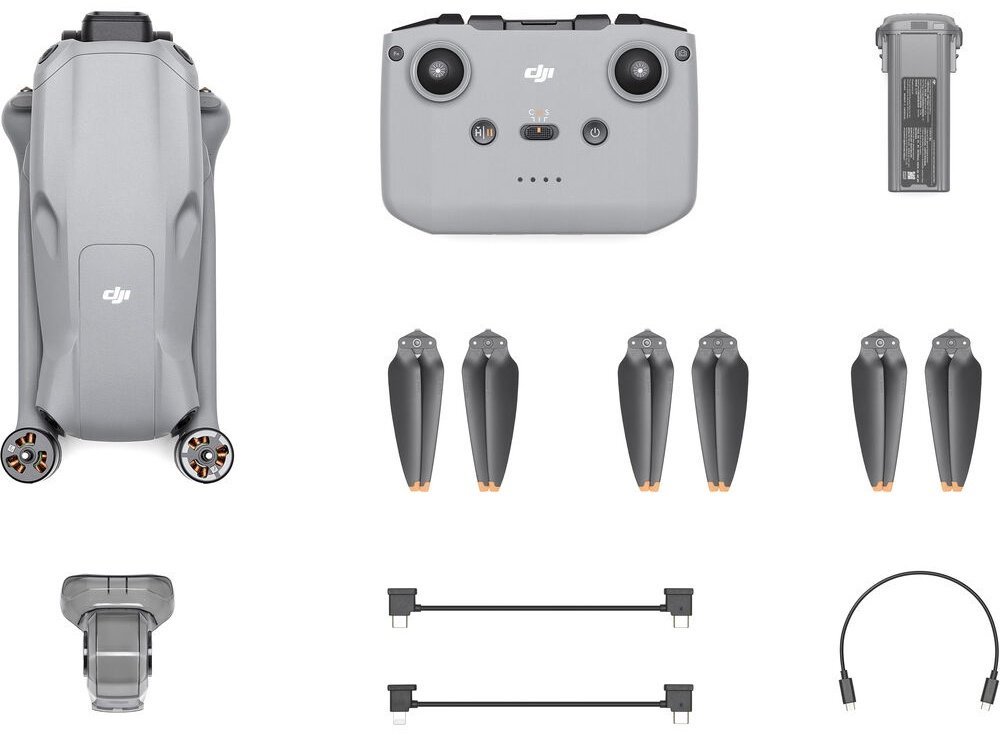 Дрон DJI Air 3 RC-N2 серый купить,0