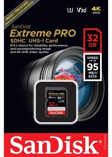 Карта памяти SanDisk Extreme Pro SDSDXXG-032G-GN4IN 32Gb купить,0