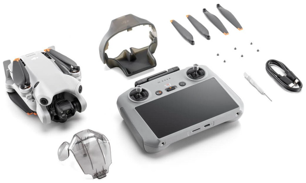Дрон DJI Mini 4 Pro Fly More Combo (DJI RC 2) белый купить,NaN