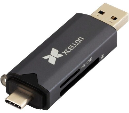 Картридер Xcellon CR-P20 USB Type-C для SD, SDHC, SDXC, microSD, micro SDHC, micro SDXC, USB 3.0 купить,NaN