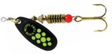 Mepps Black Fury Black Chartreuse Dots № 0 купить,NaN