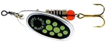 Блесна Mepps Black Fury Silver Chartreuse Dots 1 шт купить,NaN