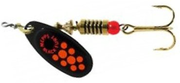 Блесна Mepps Black Fury Black Orange Dots 1 шт купить,NaN