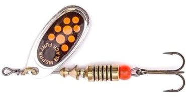 Mepps Black Fury Silver Orange Dots № 2 купить,NaN