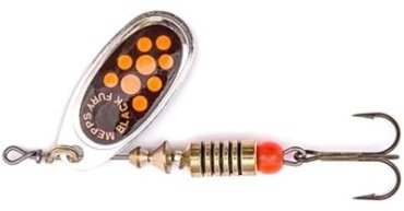 Блесна Mepps Black Fury Silver Orange Dots 1 шт купить,NaN