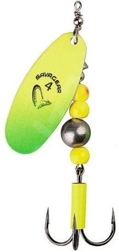Savage Gear Caviar Spinner Fluo Yellow-Chartreuse №4 43629 купить,NaN