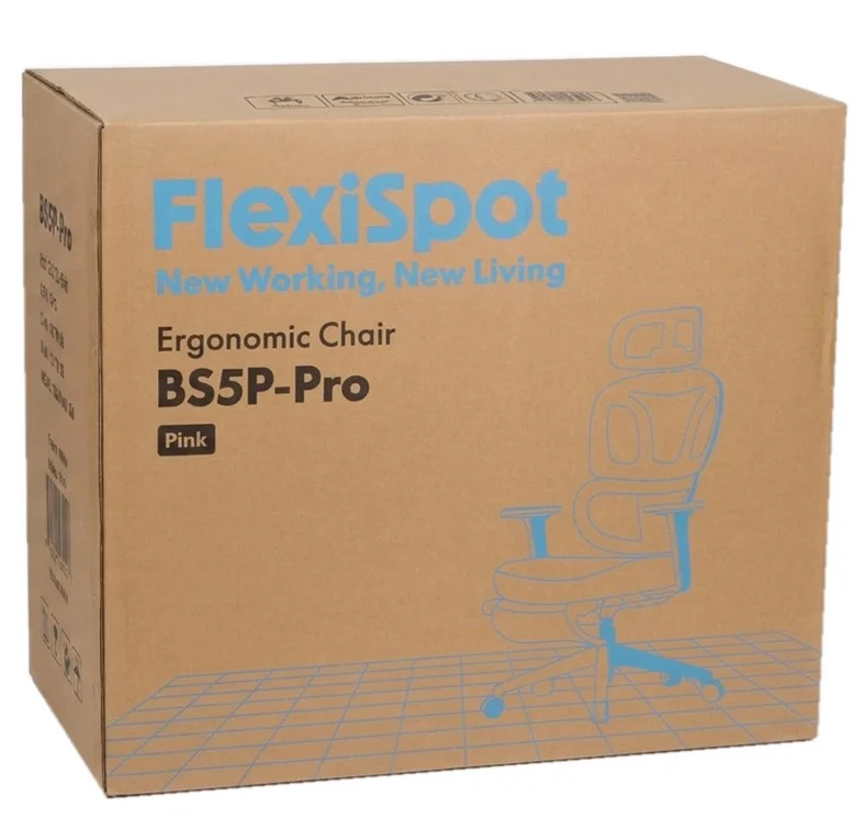 Кресло офисное FlexiSpot BS5P-PRO розовое купить,NaN
