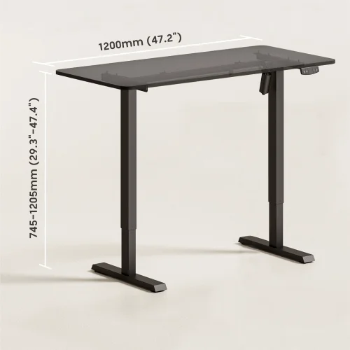 Стол компьютерный Eco Estelar West S24-22R-B 120х60x74.5см черный