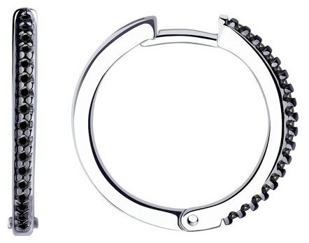Серьги Diamant 94-120-01593-1 вес 3.25 г серебро, фианит купить,NaN