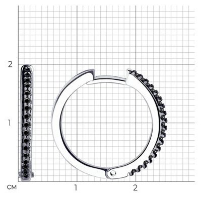 Серьги Diamant 94-120-01593-1 вес 3.25 г серебро, фианит купить,NaN