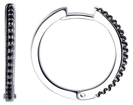 Серьги Diamant 94-120-01593-1 вес 3.27 г серебро, фианит купить,NaN