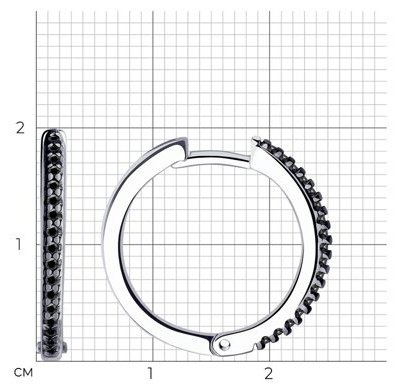 Серьги Diamant 94-120-01593-1 вес 3.27 г серебро, фианит купить,NaN