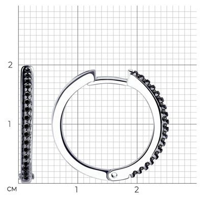 Серьги Diamant 94-120-01593-1 вес 3.27 г серебро, фианит купить,NaN
