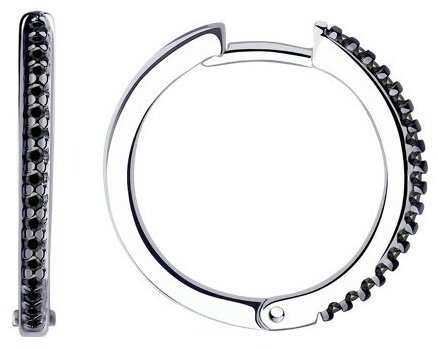 Серьги Diamant 94-120-01593-1 вес 3.27 г серебро, фианит купить,NaN