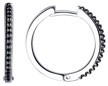 Серьги Diamant 94-120-01593-1 вес 3.27 г серебро, фианит купить,NaN