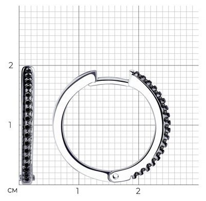 Серьги Diamant 94-120-01593-1 вес 3.27 г серебро, фианит купить,NaN