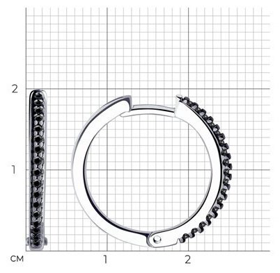 Серьги Diamant 94-120-01593-1 вес 3.27 г серебро, фианит купить,NaN
