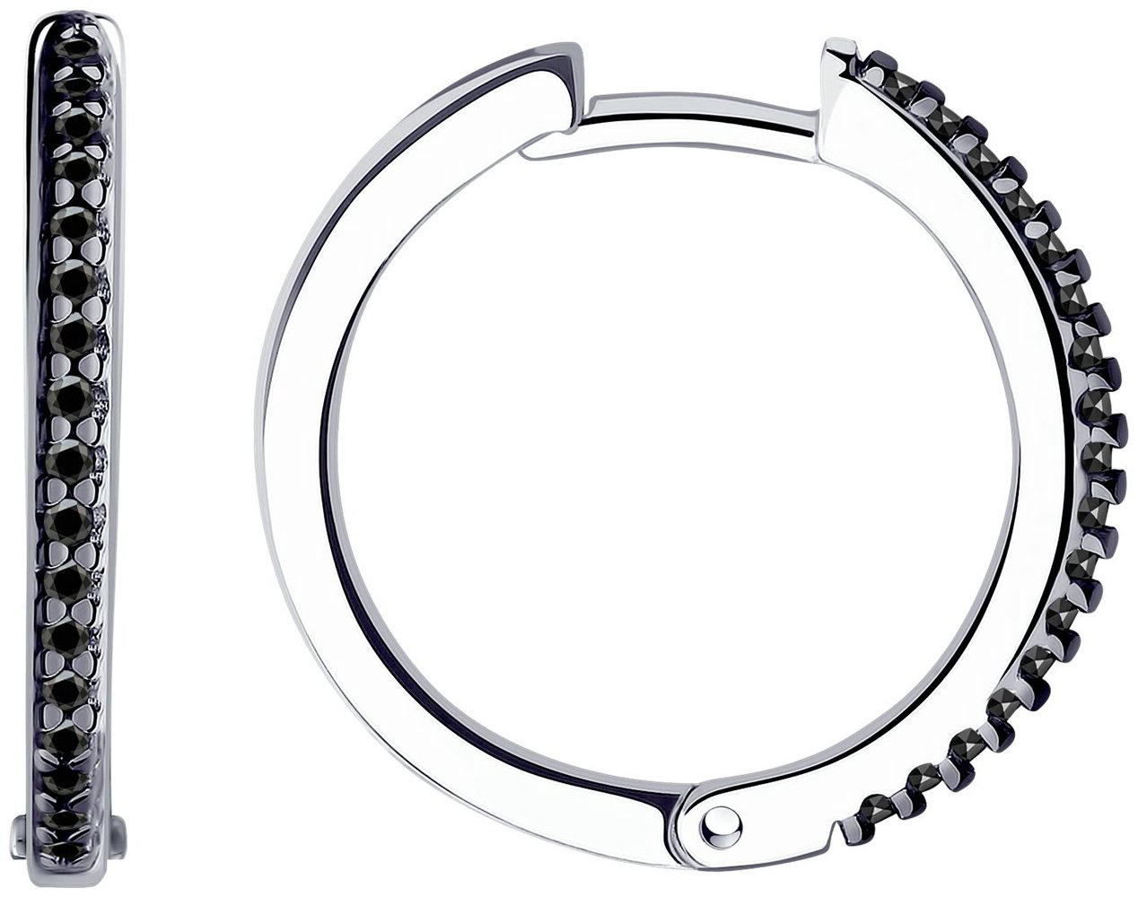 Серьги Diamant 94-120-01593-1 вес 3.28 г серебро, фианит купить,NaN