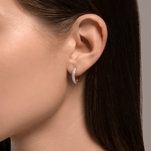 Серьги SOKOLOV 028159_1.98 вес 1.98 г золото, фианит купить,NaN