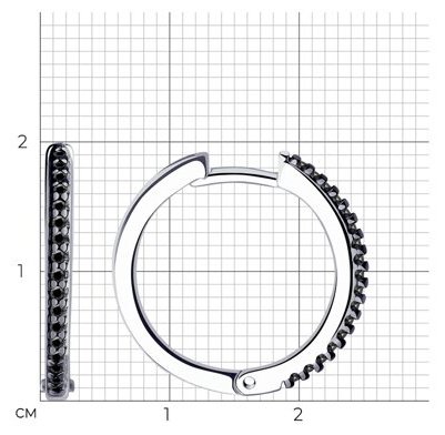 Серьги Diamant 94-120-01593-1 вес 3.29 г серебро, фианит купить,NaN