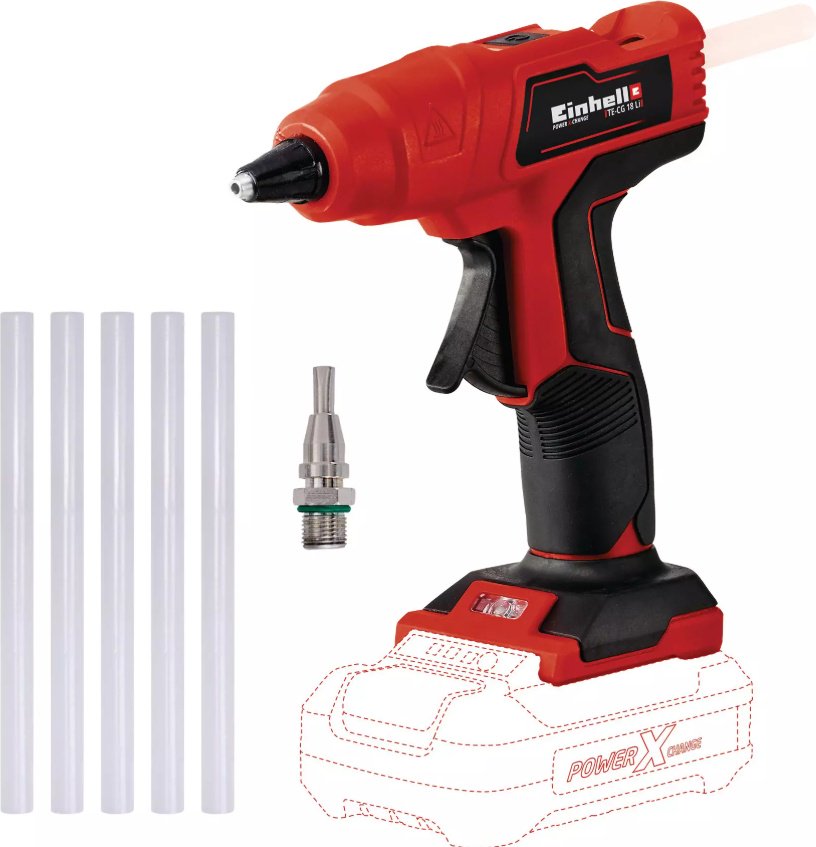 Аккум. Клеевой пистолет Einhell TE-CG 18 Li - Solo (4522200) купить,NaN