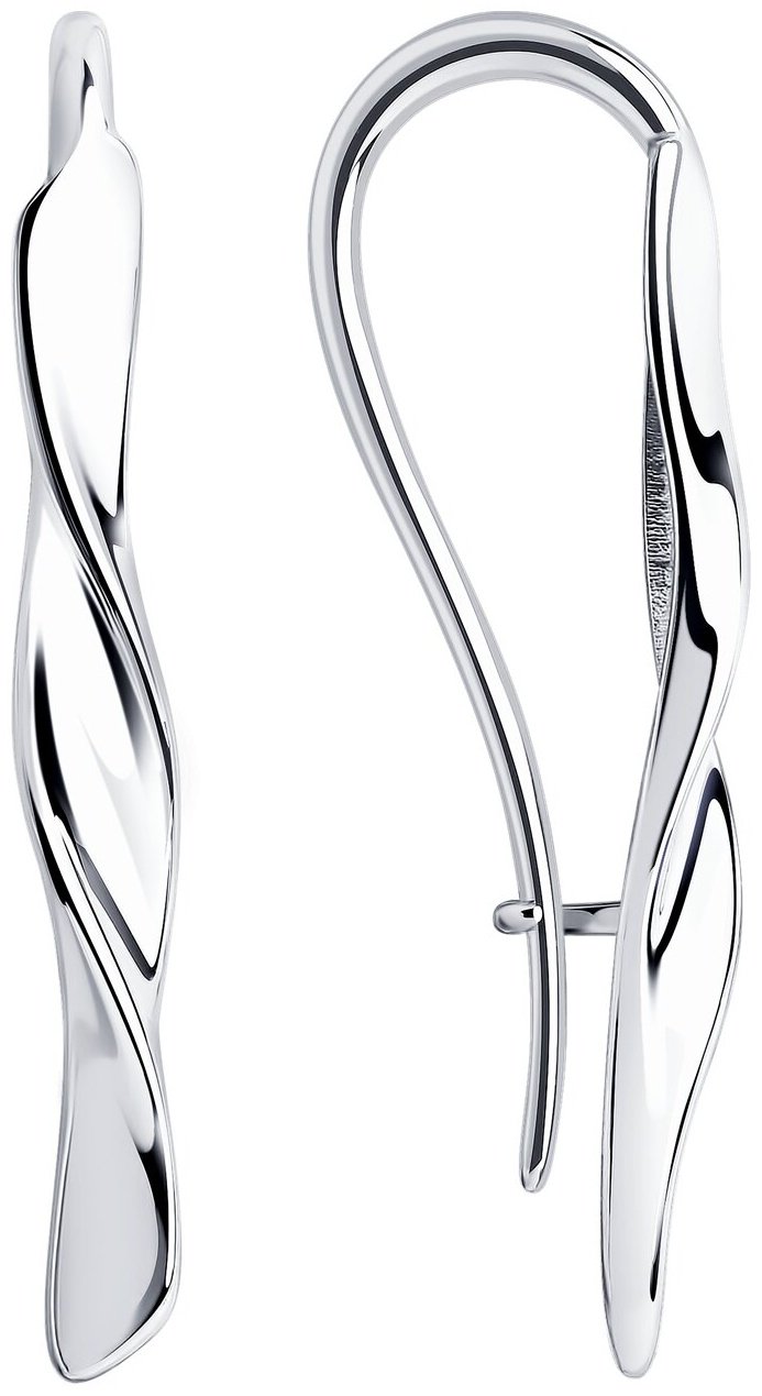 Серьги Diamant 94-120-00863-1 вес 1.71 г серебро, без вставок купить,NaN