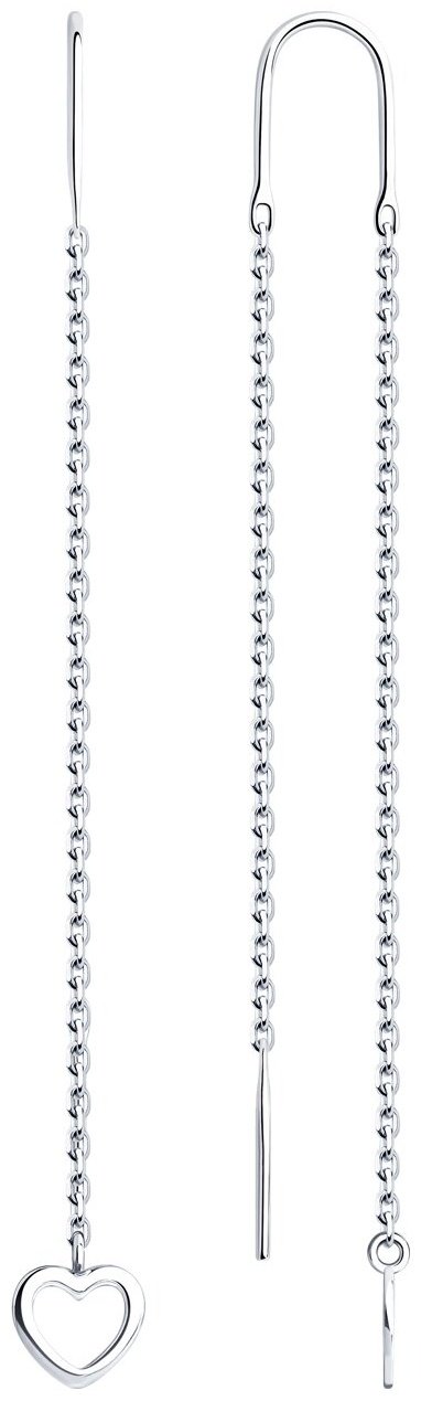 Серьги Diamant 94-123-01430-1_1,81 вес 1.81 г серебро, без вставок купить,NaN