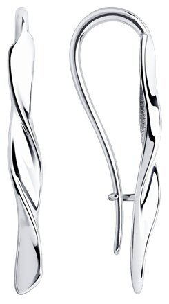Серьги Diamant 94-120-00863-1 вес 1.73 г серебро, без вставок купить,NaN