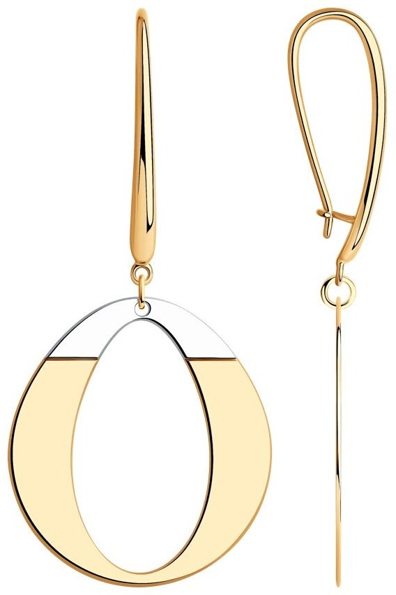 Серьги Diamant 93-121-01631-1 вес 3.14 серебро, без вставок купить,NaN