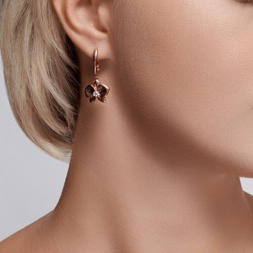 Серьги Diamant 93-121-01820-1 вес 4.46 г серебро, фианит купить,NaN