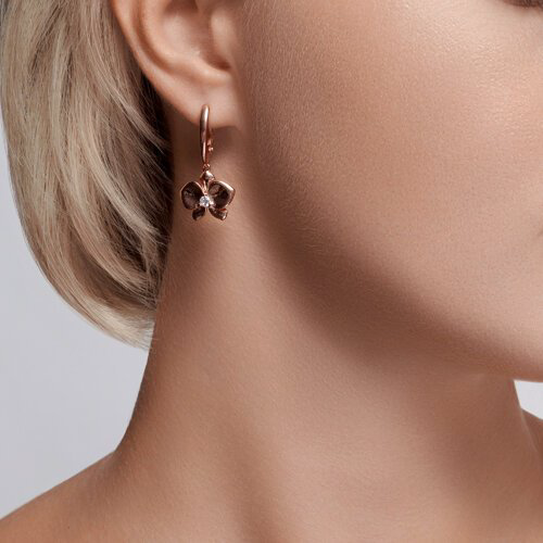 Серьги Diamant 93-121-01820-1 вес 4.46 г серебро, фианит купить,NaN