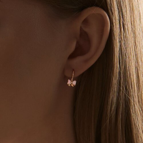 Серьги SOKOLOV 029674 вес 1.15 г золото, эмаль купить,NaN