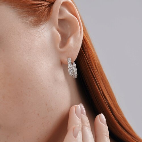 Серьги Diamant 94-120-02299-1 вес 5.93 г серебро, фианит купить,NaN