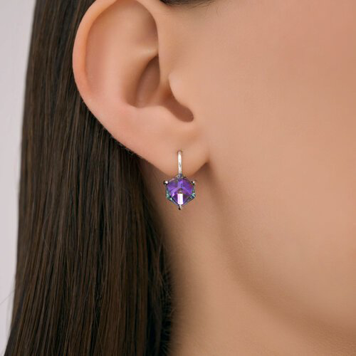 Серьги Diamant 94-120-02383-3 вес 3.1 г серебро, нанокристалл купить,NaN