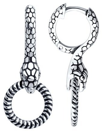 Серьги Diamant 95-121-02293-1 вес 5.25 г серебро, без вставок купить,NaN