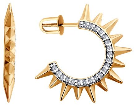 Серьги Diamant 93-122-02102-1 вес 3.63 г серебро, фианит купить,NaN