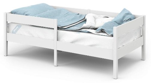 Кровать подростковая Pituso БП-00003751, 80x160 см, белый купить,NaN