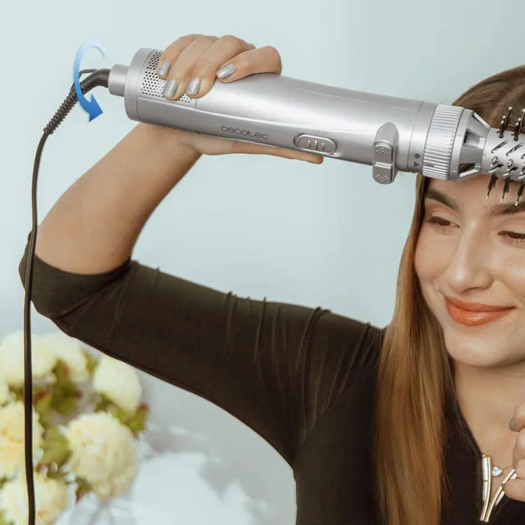 Фен-щетка Cecotec CeramicCare Gyro 6 в 1 серебряный