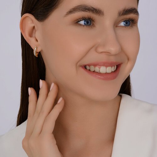 Серьги Diamant 51-120-02850-1 вес 2.08 г золото, без вставок купить,NaN