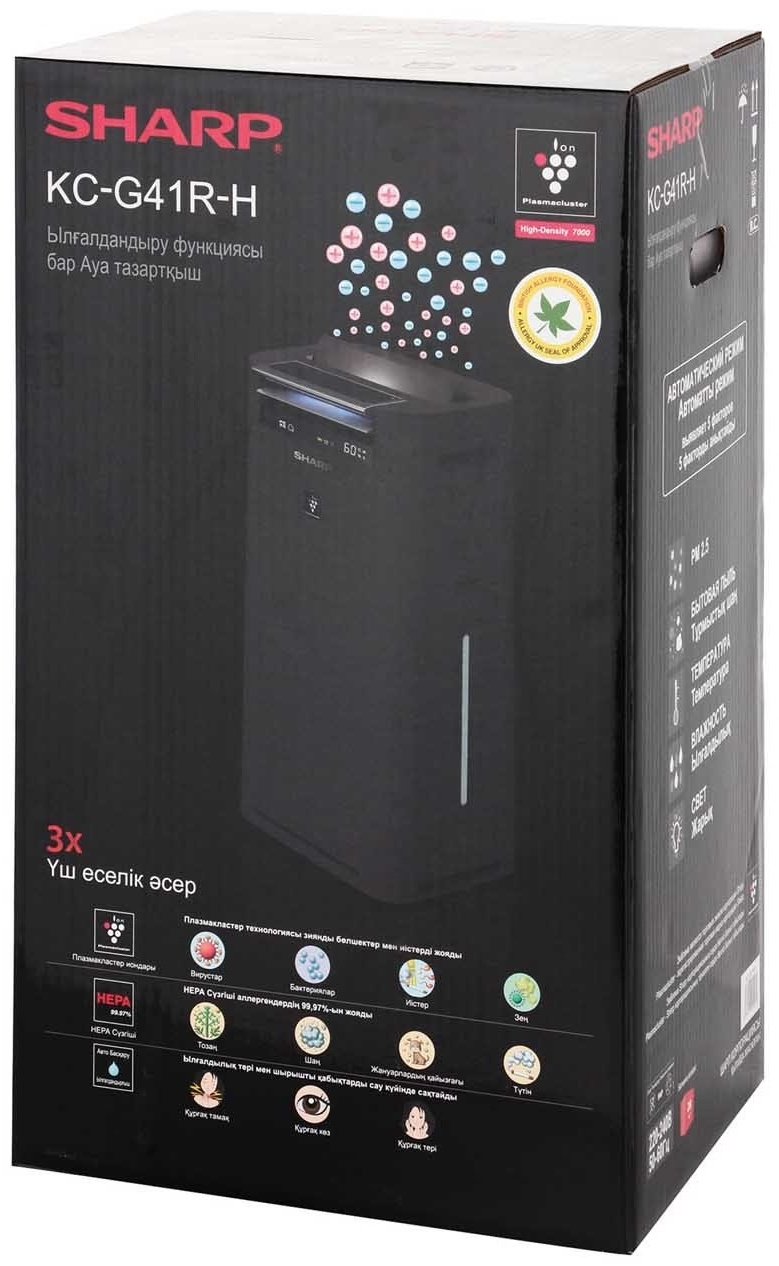 Очиститель воздуха Sharp KCG41RH черный
