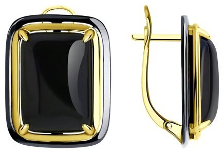 Серьги Diamant 93-320-01704-1 вес 11.85 г серебро, агат купить,NaN