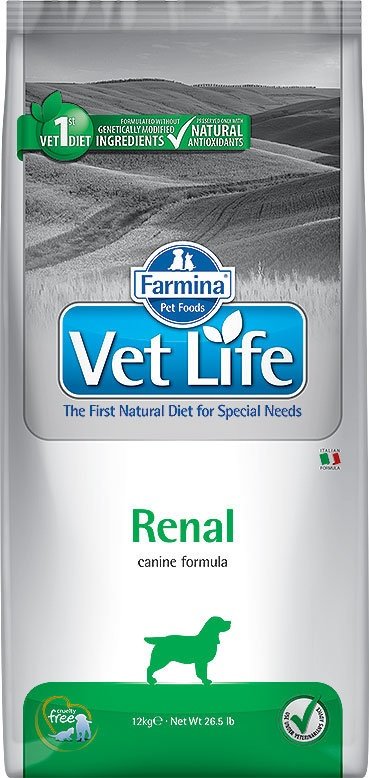 Корм Farmina Vet Life Renal при проблемах с почками 12 кг купить,NaN