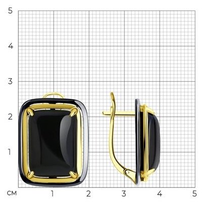 Серьги Diamant 93-320-01704-1 вес 11.85 г серебро, агат купить,NaN